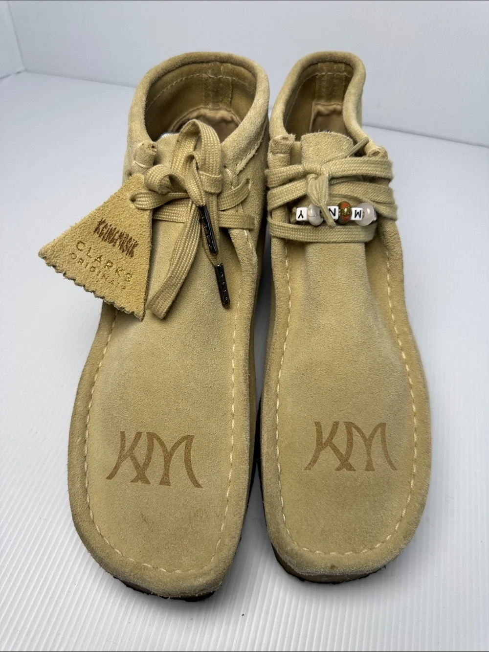 KEINEMUSIK Wallabee Boot x Clarks Originals Rare Men's Beige Suede Chukka US 8